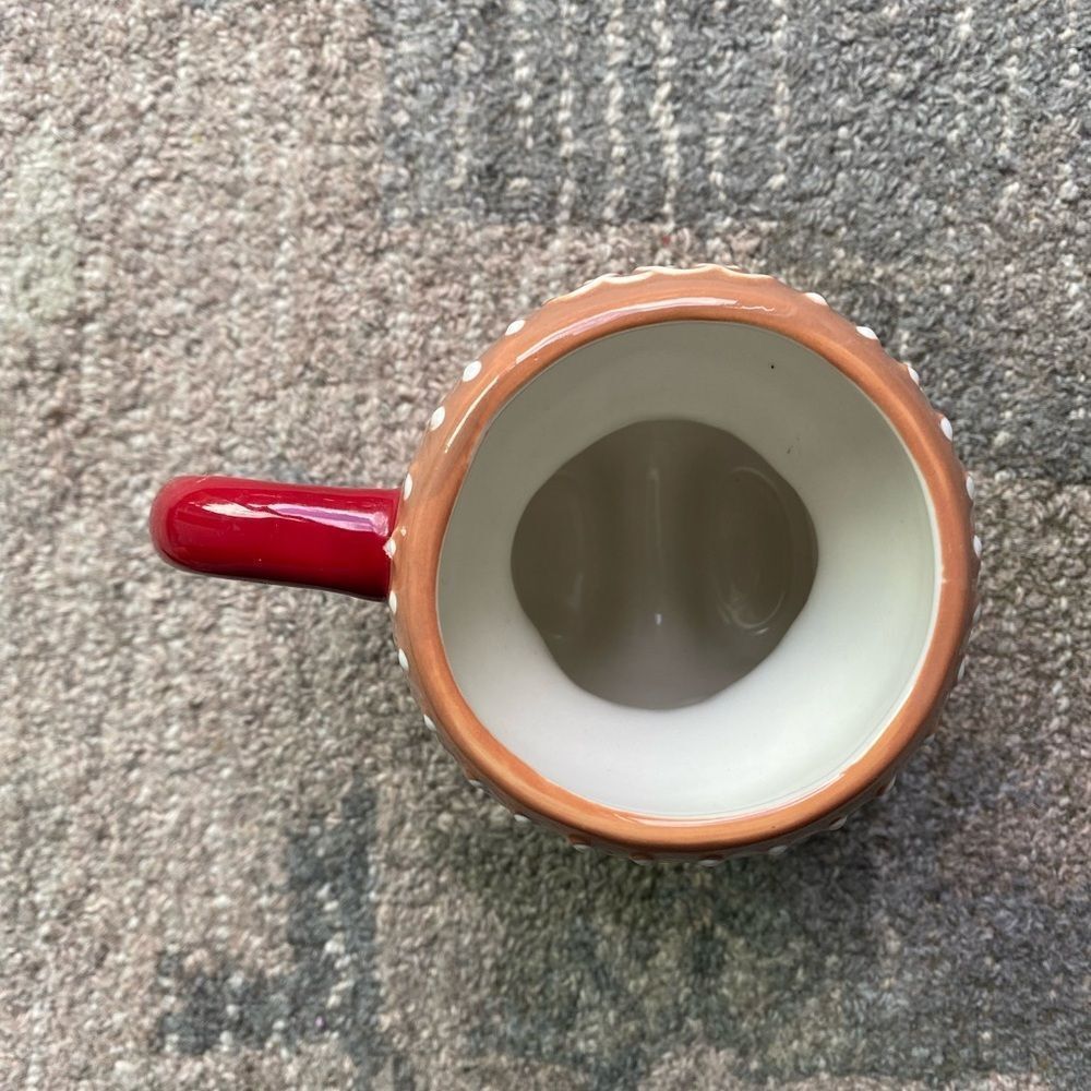 Threshold Gingerbread Mug with Red Handle - Picture 5 of 7